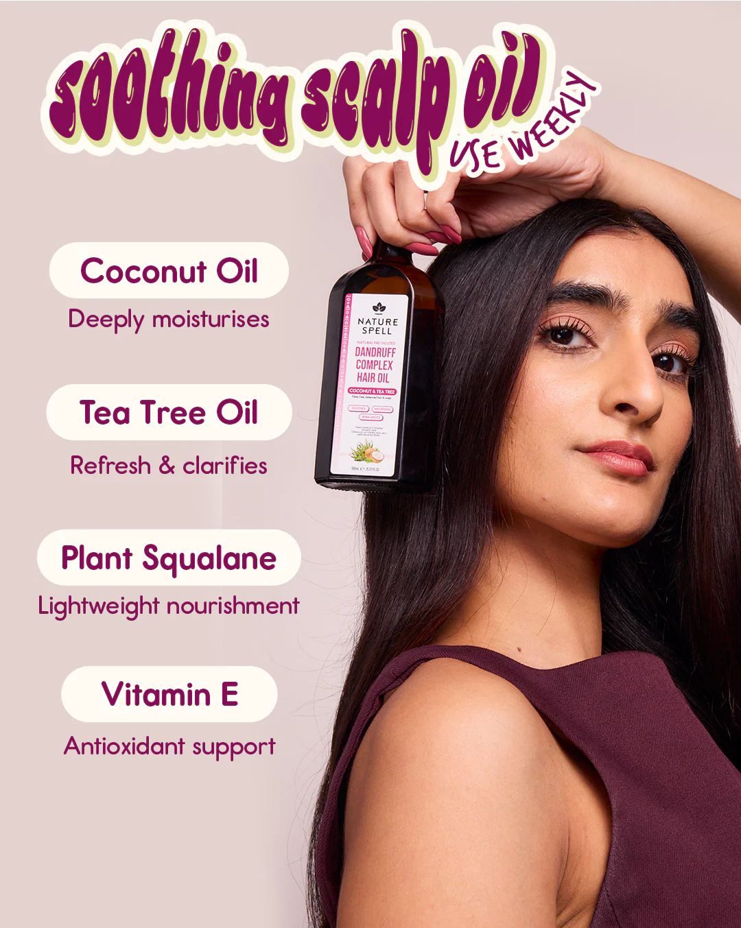 Coconut & Tea Tree Scalp & Hair Oil - Image 3