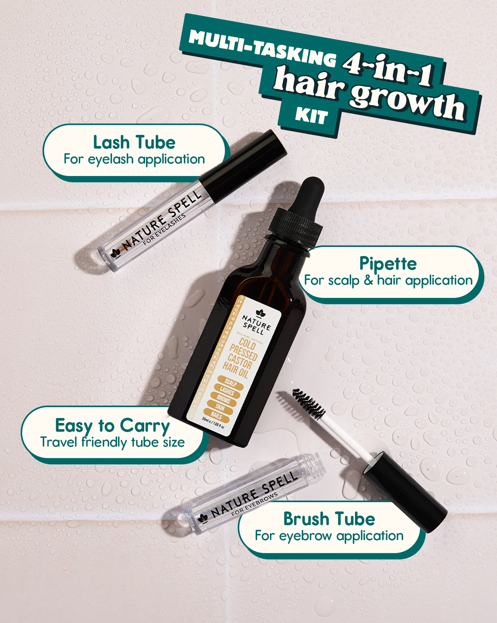 Nature Spell Cold Pressed Castor Hair Oil - Image 2
