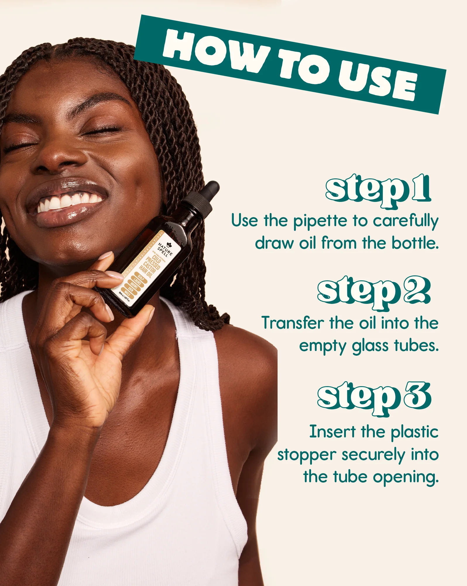 Nature Spell Cold Pressed Castor Hair Oil - Image 4