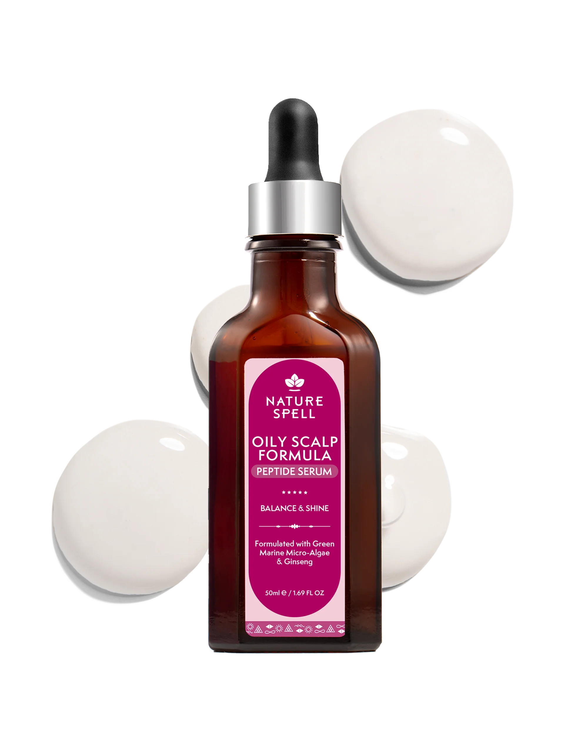 Oily Scalp Formula - Balance & Shine Peptide Serum for Oily Scalp with Ginseng + Witch Hazel